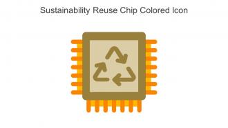Sustainability Reuse Chip Colored Icon In Powerpoint Pptx Png And Editable Eps Format