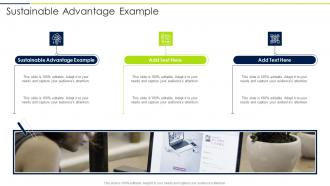 Sustainable Advantage Example In Powerpoint And Google Slides Cpb