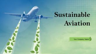 Sustainable Aviation Powerpoint PPT Template Bundles