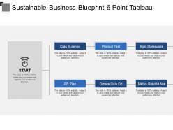 Sustainable business blueprint 6 point tableau