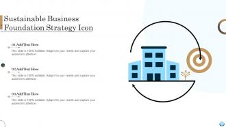 Sustainable Business Foundation Strategy Icon