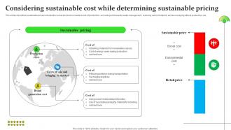 Sustainable Business Growth Considering Sustainable Cost While Determining Sustainable Pricing