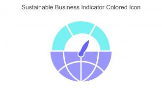 Sustainable Business Indicator Colored Icon In Powerpoint Pptx Png And Editable Eps Format