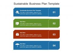 Sustainable business plan template ppt powerpoint presentation pictures visuals cpb