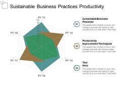 Sustainable business practices productivity improvement techniques social responsibilities cpb
