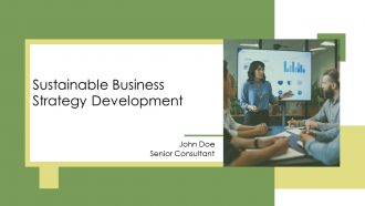 Sustainable Business Strategy Development PPT Mockup AT