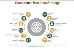 Sustainable business strategy powerpoint slide