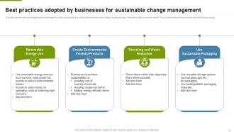 Sustainable Change Management For Revolutionizing Success CM MM Images Image