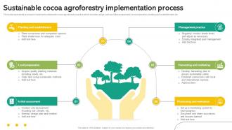 Sustainable Cocoa Agroforestry Implementation Process Sustainable Cocoa Agroforestry Implementation Process