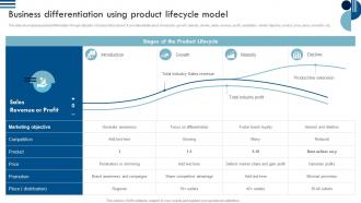 Sustainable Competitive Advantage Business Differentiation Using Product Lifecycle Model