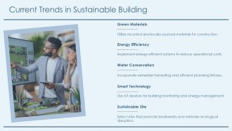 Sustainable Construction Practices Overview PPT Summary AT Editable Idea
