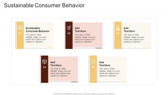 Sustainable Consumer Behavior In Powerpoint And Google Slides Cpb