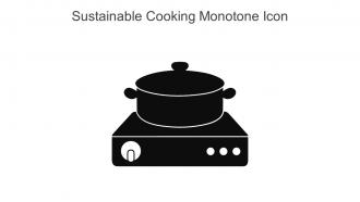 Sustainable Cooking Monotone Icon In Powerpoint Pptx Png And Editable Eps Format