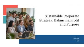 Sustainable Corporate Strategy Balancing Profit And Purpose PPT Information AT