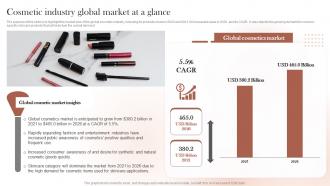 Sustainable Cosmetic Business Plan Cosmetic Industry Global Market At A Glance BP SS