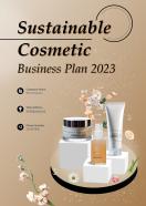Sustainable Cosmetic Business Plan Pdf Word Document