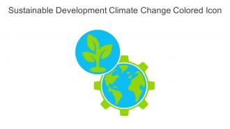 Sustainable Development Climate Change Colored Icon In Powerpoint Pptx Png And Editable Eps Format