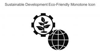 Sustainable Development Eco Friendly Monotone Icon In Powerpoint Pptx Png And Editable Eps Format