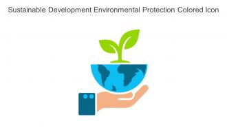 Sustainable Development Environmental Protection Colored Icon In Powerpoint Pptx Png And Editable Eps Format