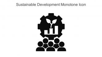 Sustainable Development Monotone Icon In Powerpoint Pptx Png And Editable Eps Format