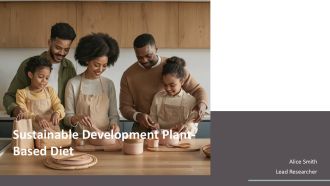 Sustainable Development Plant Based Diet PPT PowerPoint AT