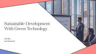 Sustainable Development With Green Technology PPT Designs AT
