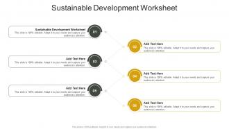 Sustainable Development Worksheet In Powerpoint And Google Slides Cpb
