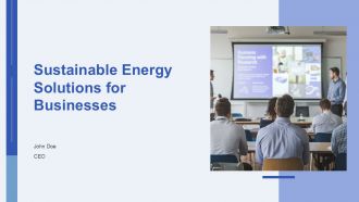 Sustainable Energy Solutions For Businesses PPT Structure AT