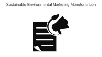 Sustainable Environmental Marketing Monotone Icon In Powerpoint Pptx Png And Editable Eps Format