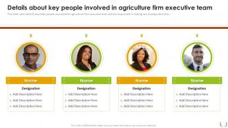 Sustainable Farming Investor Details About Key People Involved In Agriculture Firm Executive Team