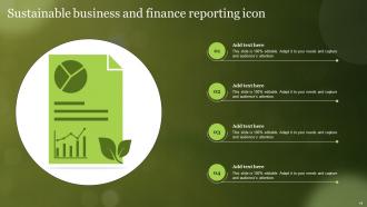 Sustainable Finance Powerpoint PPT Template Bundles Customizable Appealing
