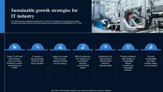 Sustainable Growth Strategies For It Industry FIO SS