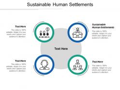 Sustainable human settlements ppt powerpoint presentation ideas portfolio cpb