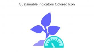 Sustainable Indicators Colored Icon In Powerpoint Pptx Png And Editable Eps Format