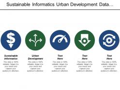 Sustainable informatics urban development data revolution development finance