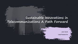 Sustainable Innovations In Telecommunications A Path Forward PPT Mockup ACP Sustainable Innovations In Telecommunications A Path Forward PPT Mockup ACP