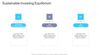 Sustainable Investing Equilibrium In Powerpoint And Google Slides Cpb