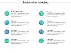 Sustainable investing ppt powerpoint presentation infographic template portrait cpb