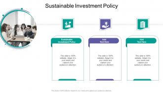 Sustainable Investment Policy In Powerpoint And Google Slides Cpb