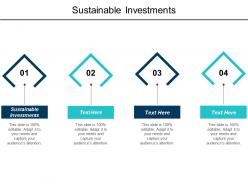 Sustainable investments ppt powerpoint presentation model slide cpb