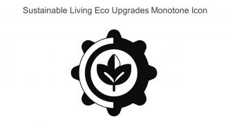 Sustainable Living Eco Upgrades Monotone Icon In Powerpoint Pptx Png And Editable Eps Format