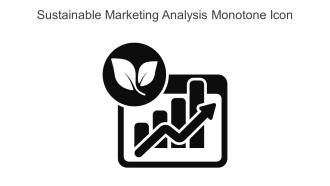 Sustainable Marketing Analysis Monotone Icon In Powerpoint Pptx Png And Editable Eps Format
