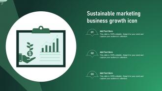 Sustainable Marketing Business Growth Icon