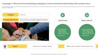 Sustainable Marketing Solutions Campaign 4 Mission Driven Marketing Campaign To Create MKT SS V
