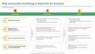 Sustainable Marketing Solutions Why Sustainable Marketing Is Important For Business MKT SS V