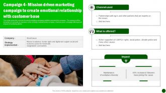 Sustainable Marketing Strategies Campaign 4 Mission Driven Marketing MKT SS V