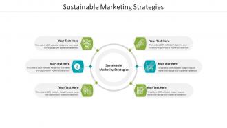 Sustainable marketing strategies ppt powerpoint presentation gallery professional cpb