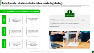 Sustainable Marketing Strategies Techniques To Introduce Mission Driven MKT SS V