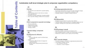 Sustainable Multi Level Strategic Plan To Empower Organization Competency Strategy CD V Ideas Content Ready
