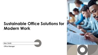 Sustainable Office Solutions For Modern Work PPT Example AT